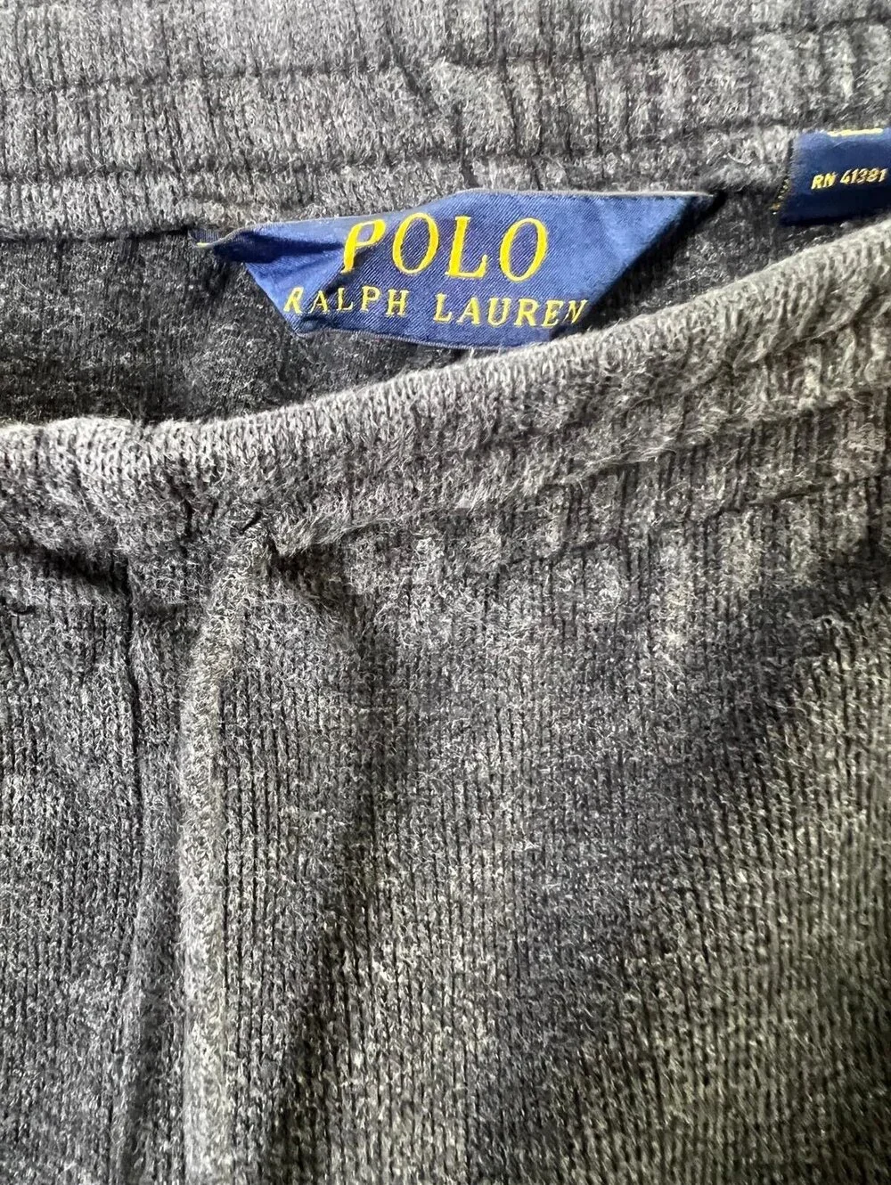 Polo Ralph Lauren Charcoal Gray Fleece Sweatpants XXL Casual Lounge